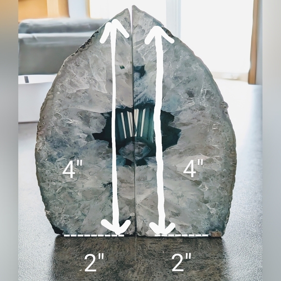 NEW Natural Agate Bookends - Picture 16 of 16